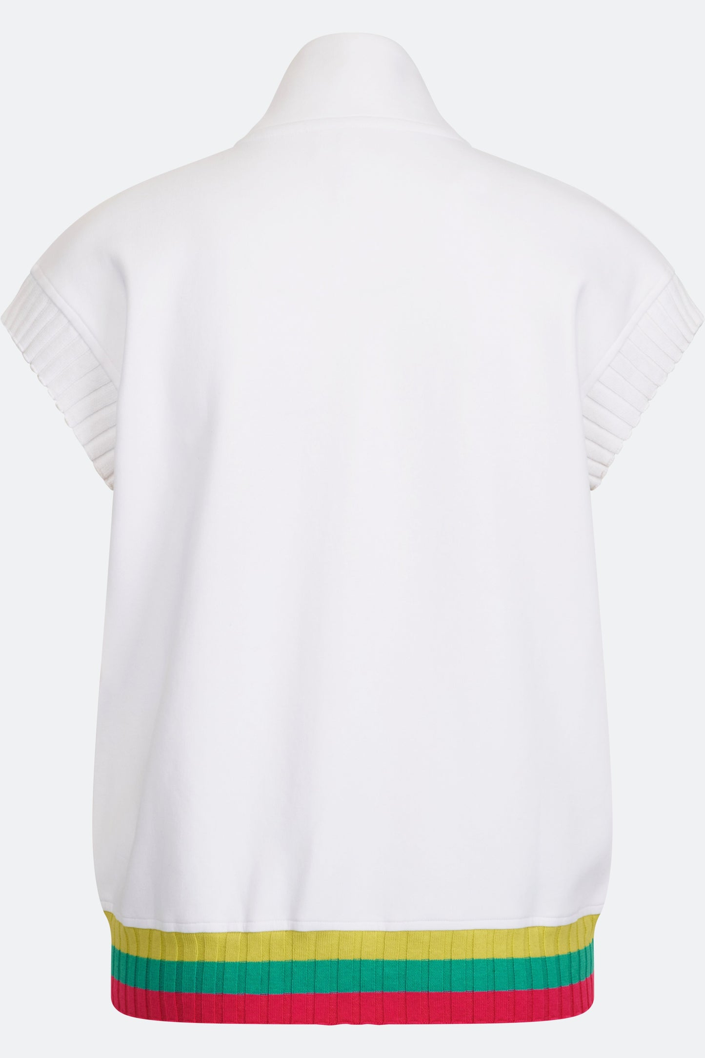 Sweat Vest with Stand-Up Collar