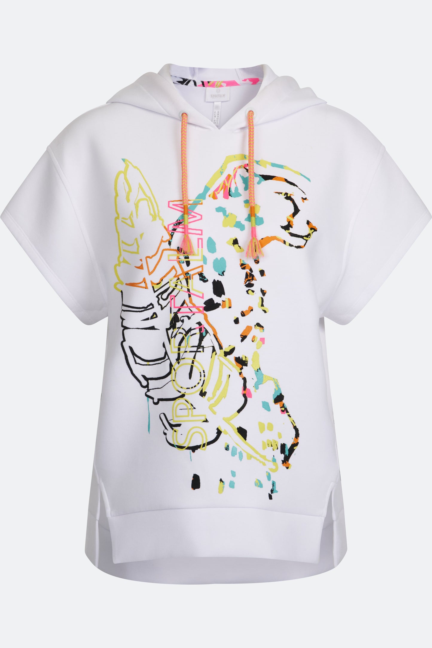 Hooded Short Sleeve Sweater