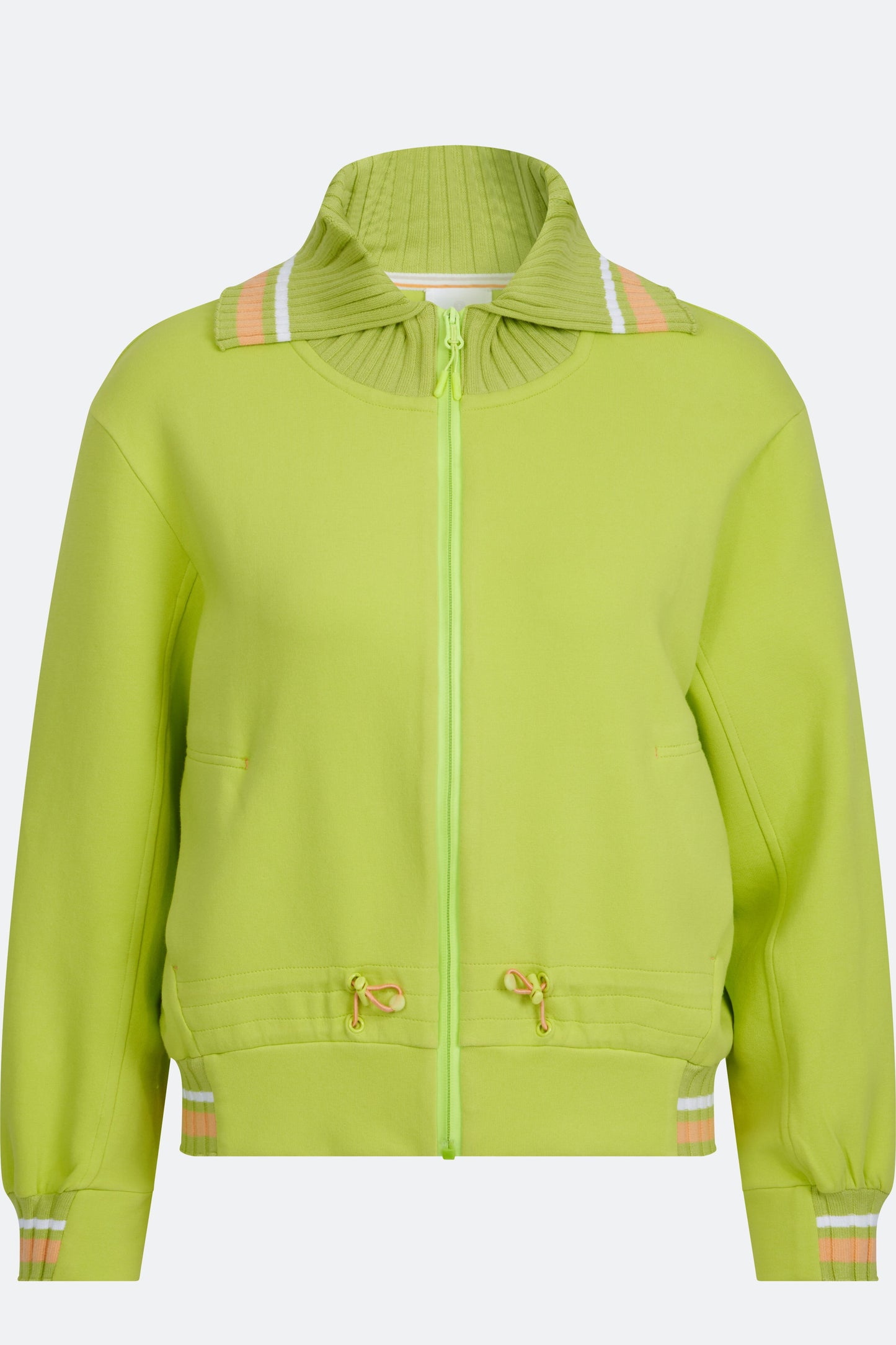 Sweat Jacket with Shirt Collar