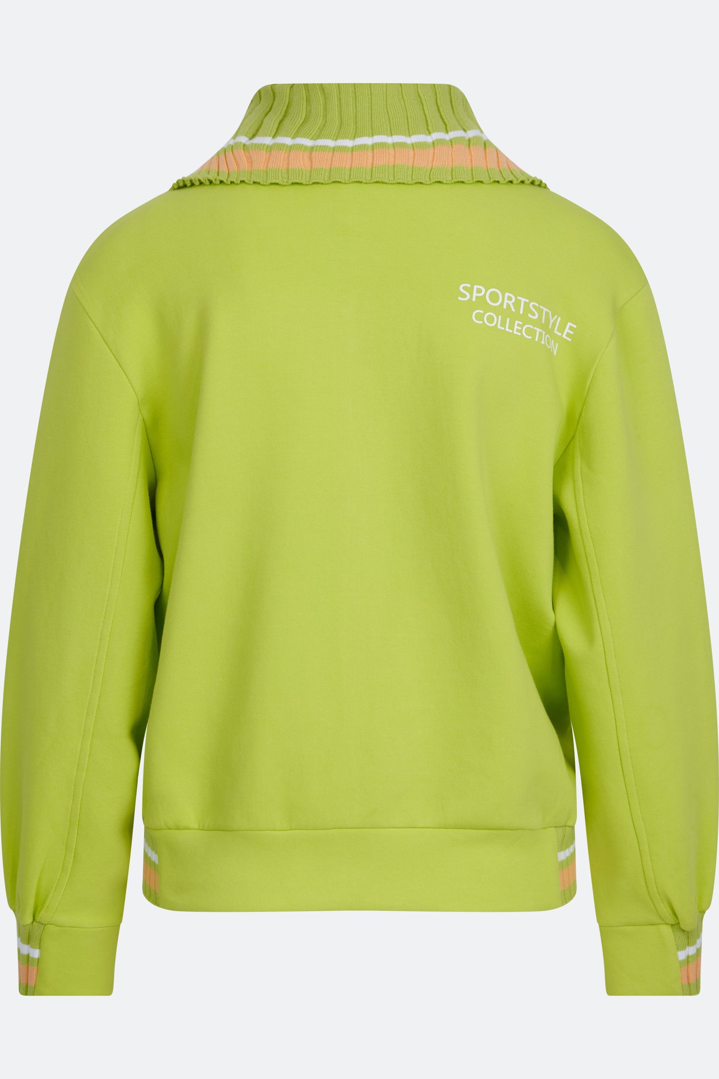 Sweat Jacket with Shirt Collar