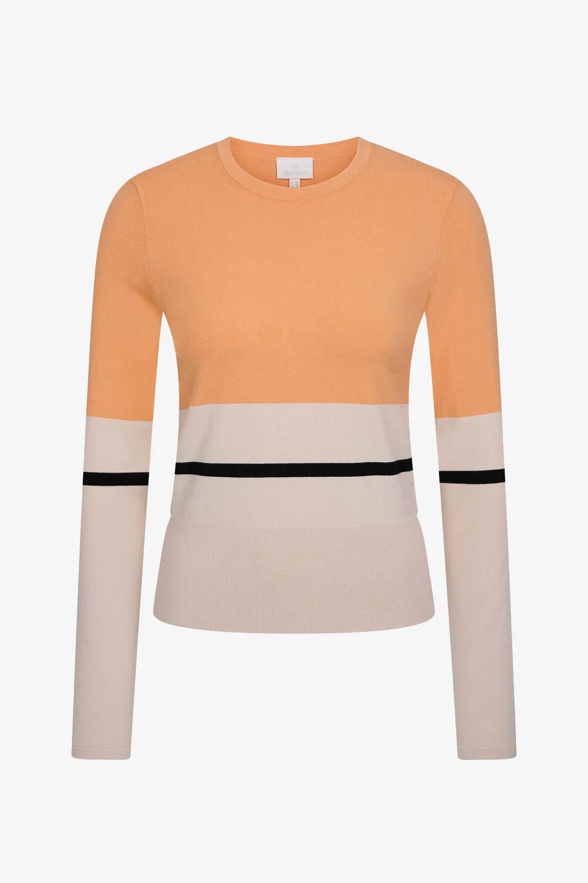 Pullover with Graphic Block Stripes