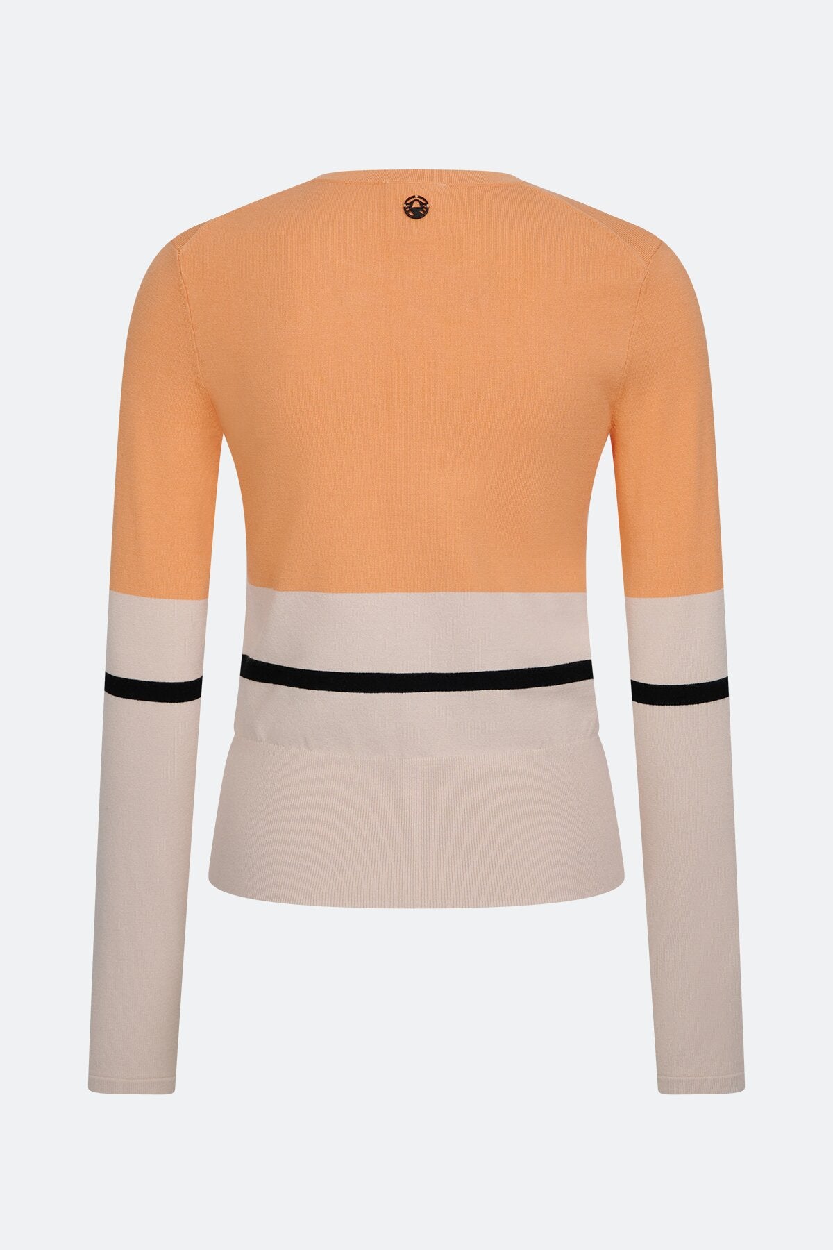 Pullover with Graphic Block Stripes