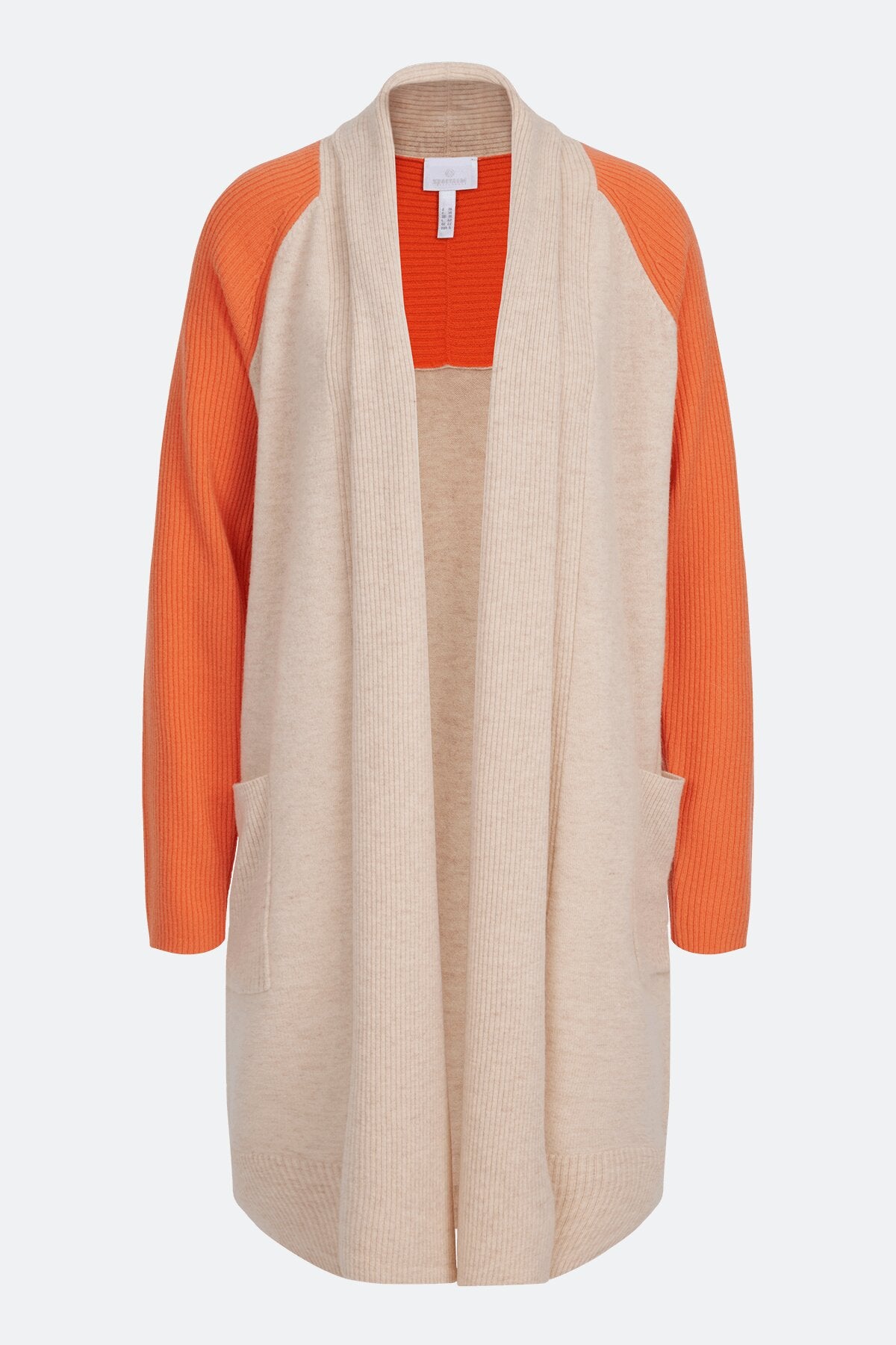 青果领羊毛针织开衫