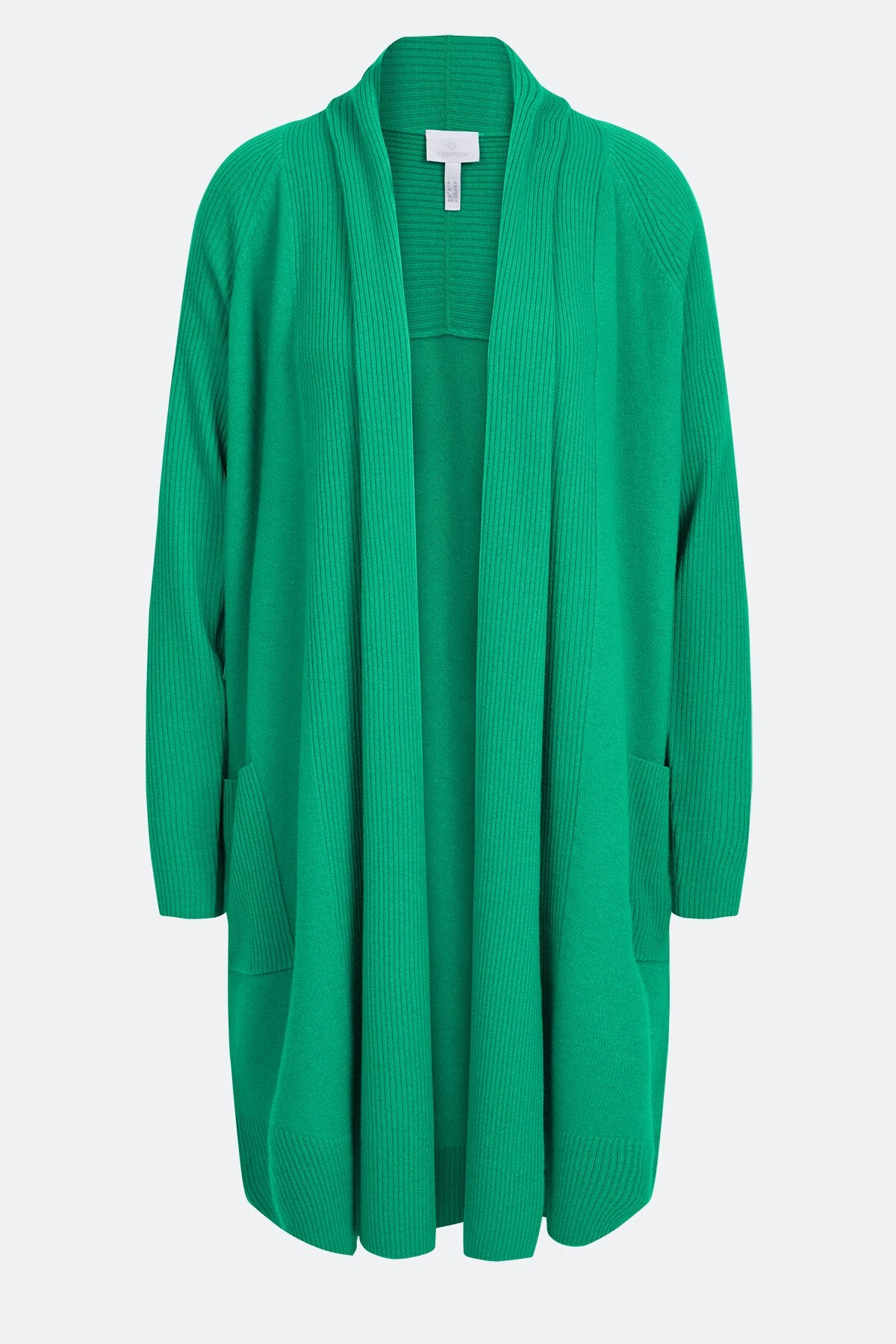 青果领羊毛针织开衫