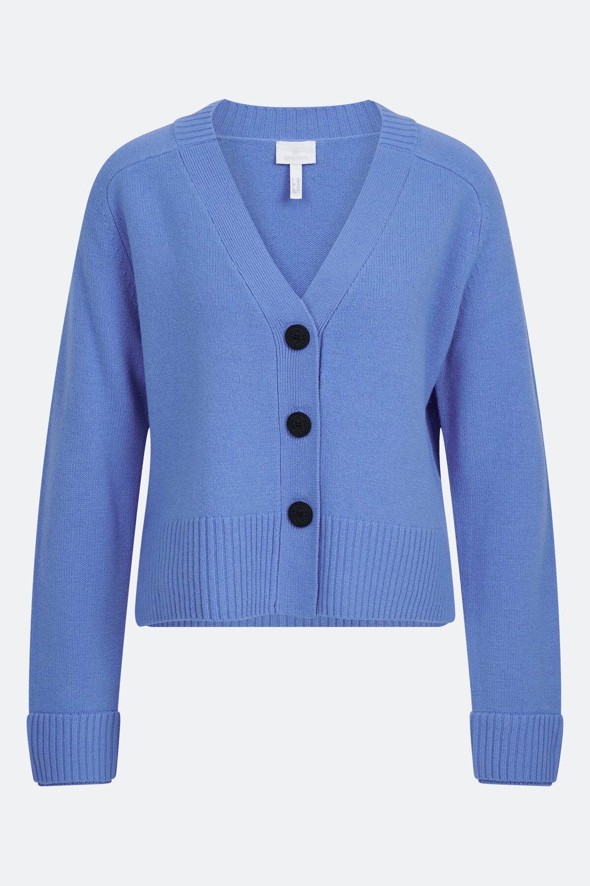 V领插肩袖针织开衫