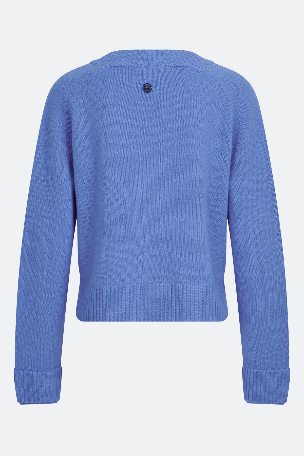 V领插肩袖针织开衫