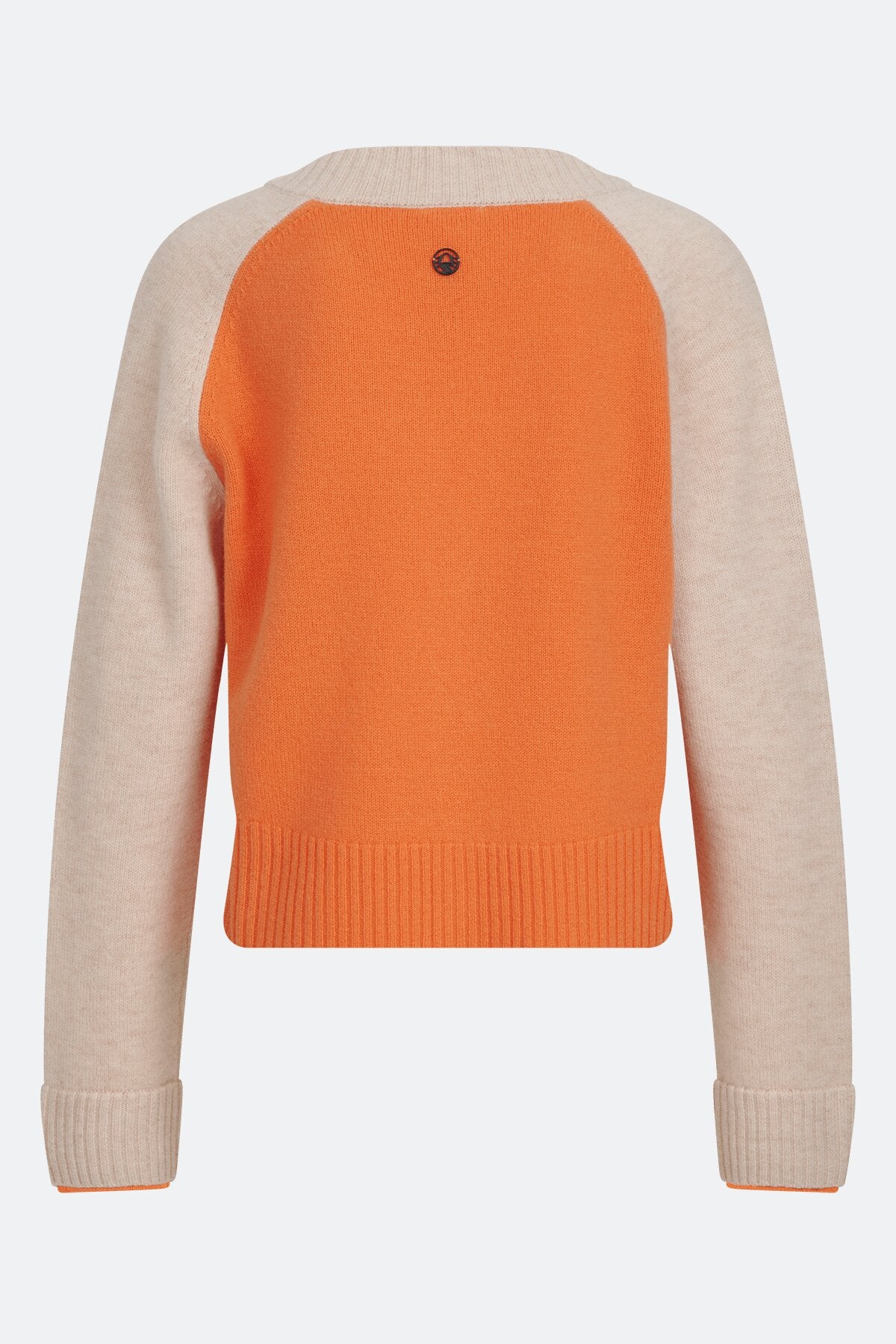 V领插肩袖针织开衫