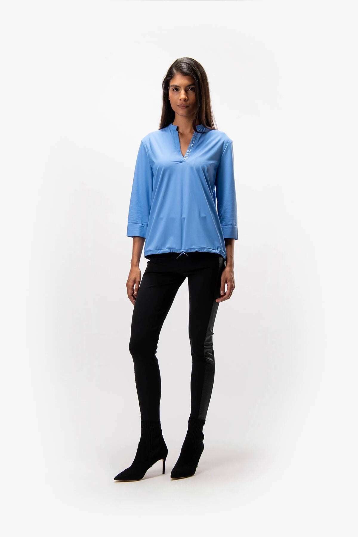 Lace-Up Blouse