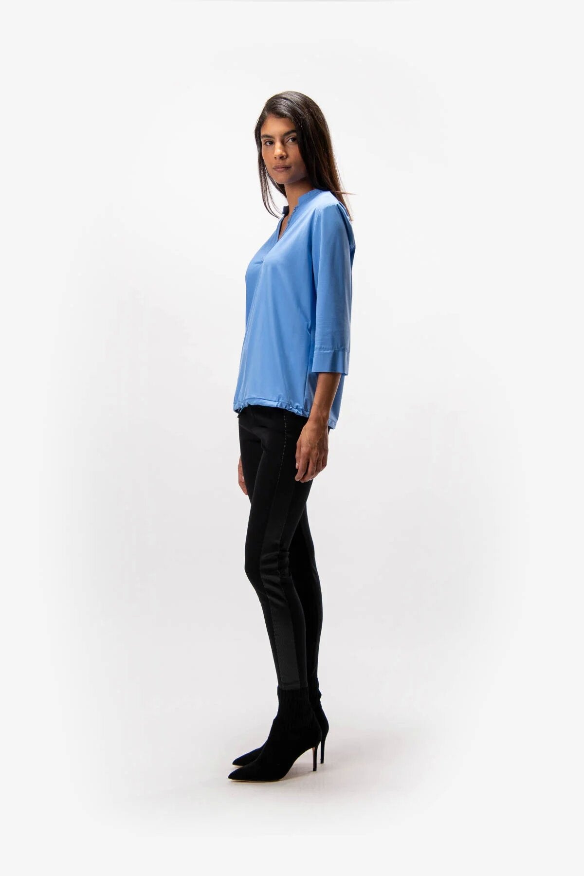 Lace-Up Blouse