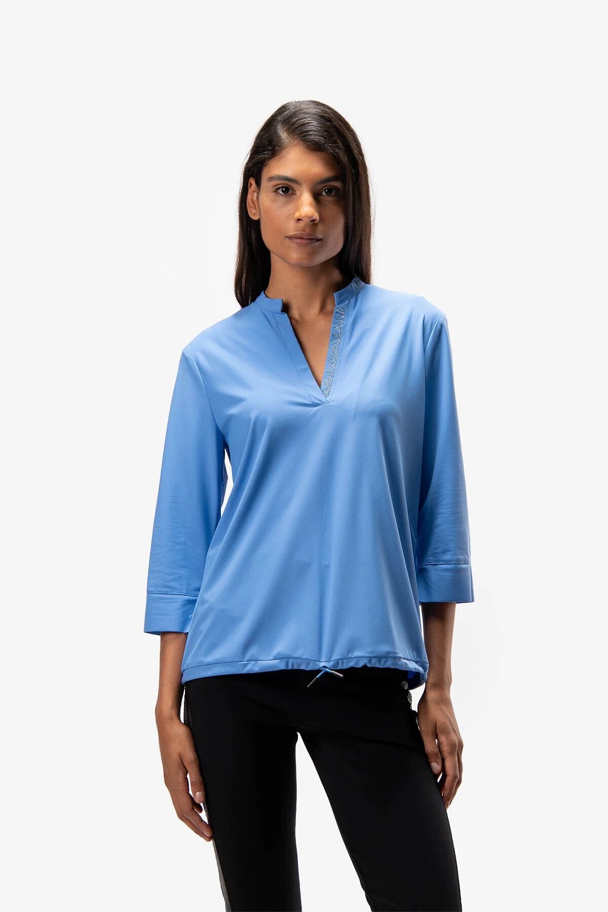 Lace-Up Blouse