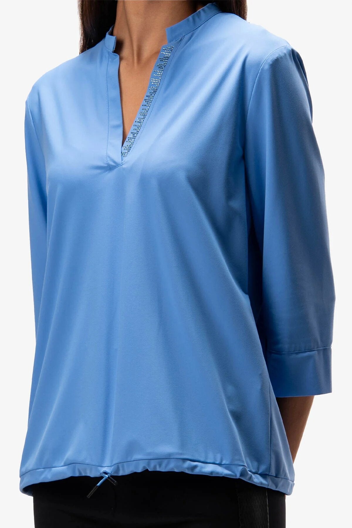 Lace-Up Blouse