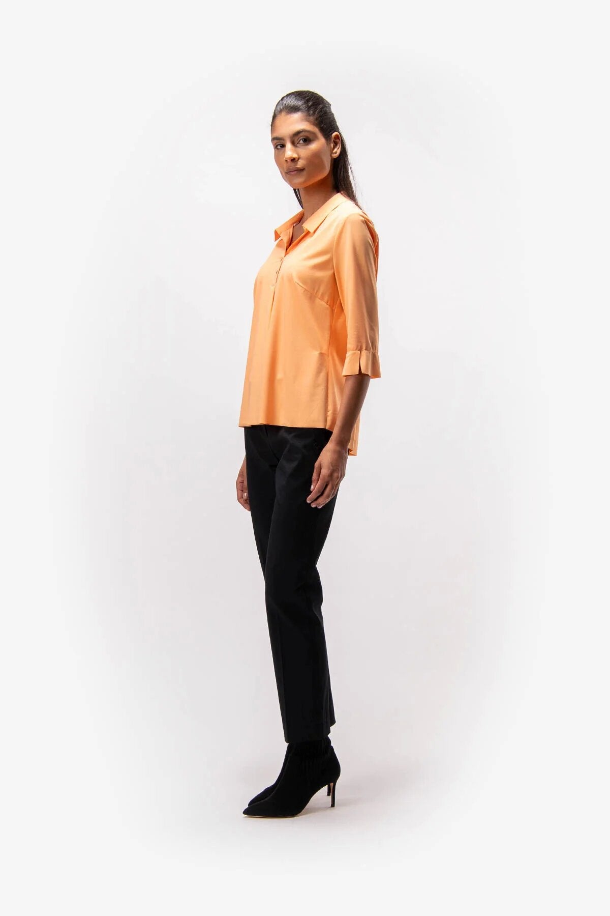 Polo Shirt Style Blouse