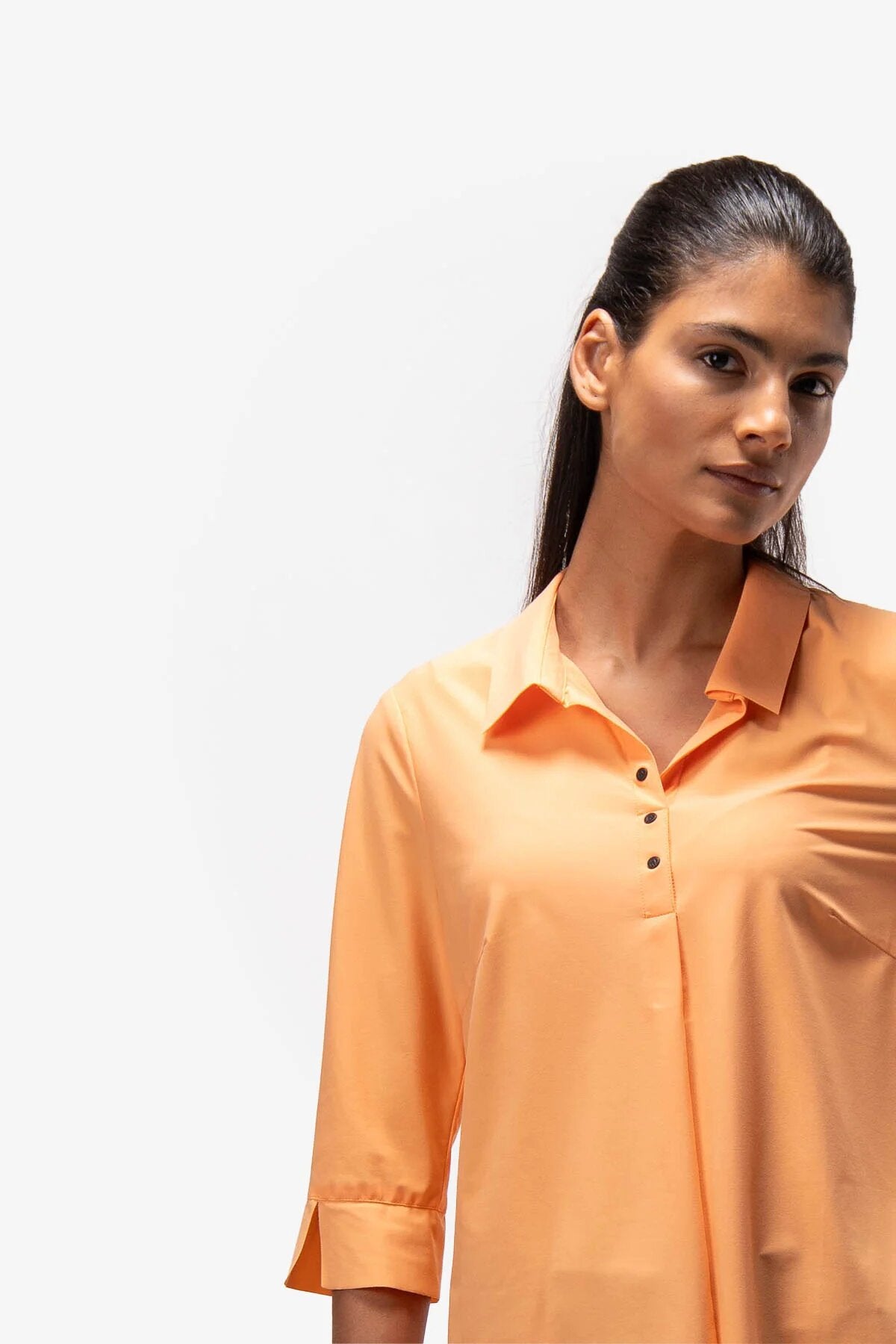 Polo Shirt Style Blouse