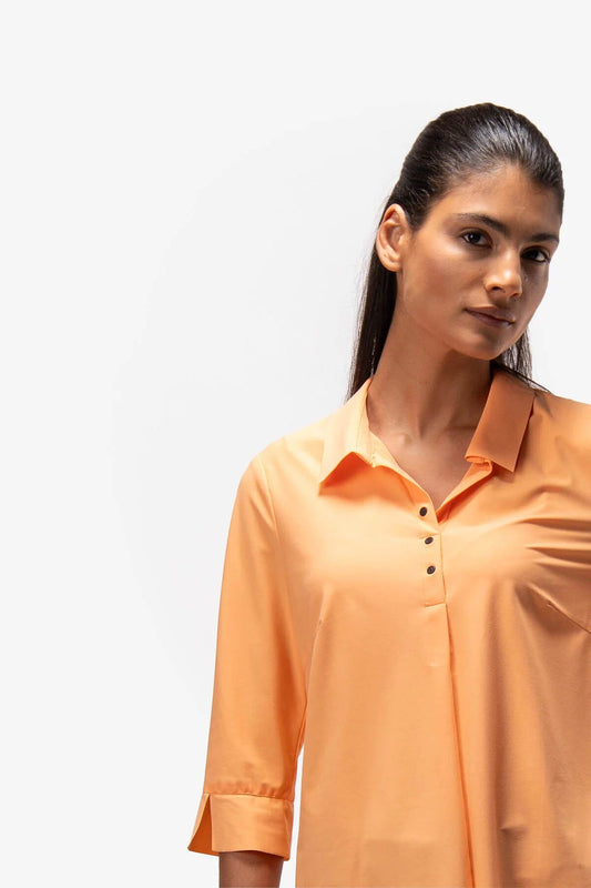 Polo Shirt Style Blouse
