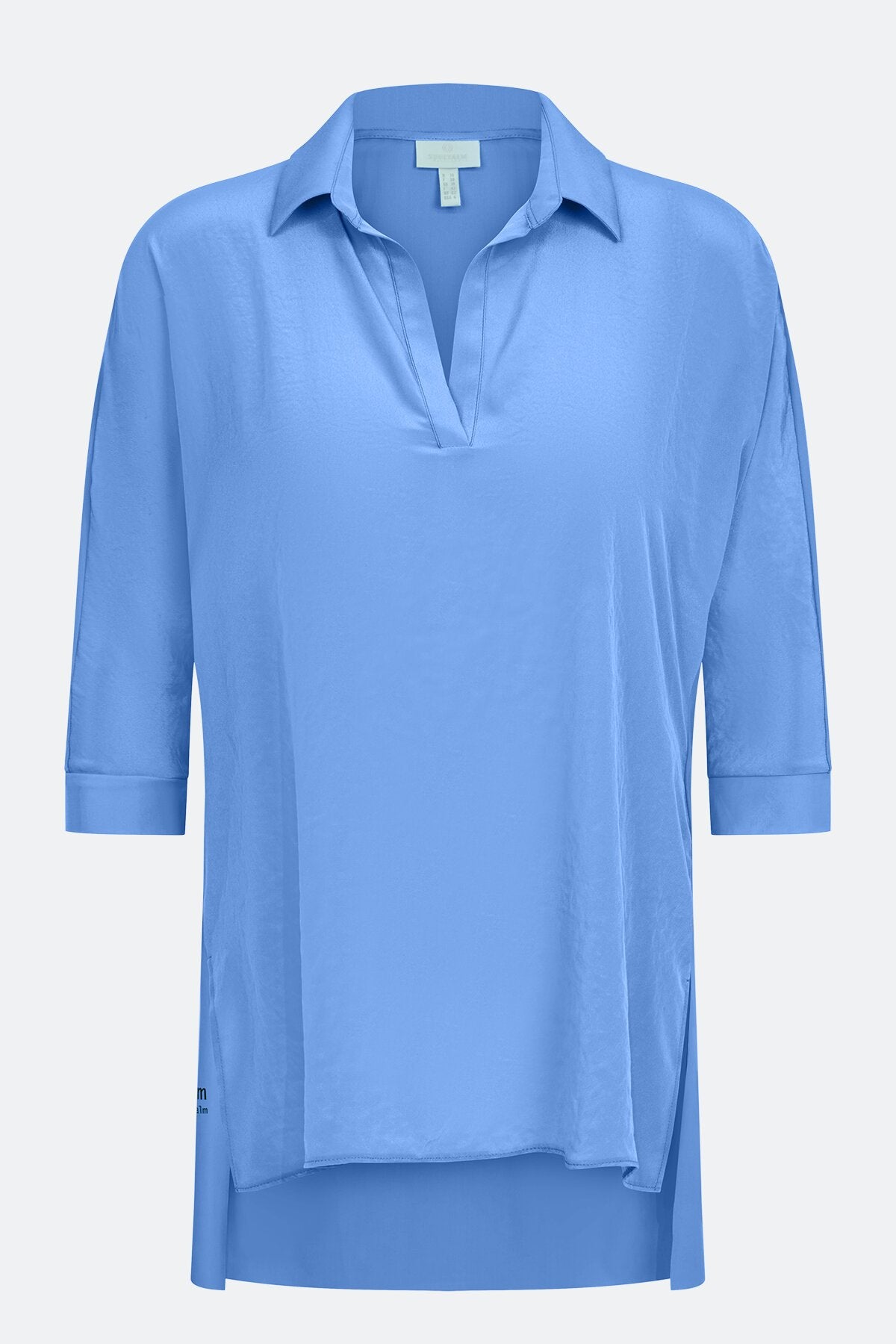 前短后长短袖休闲上衣