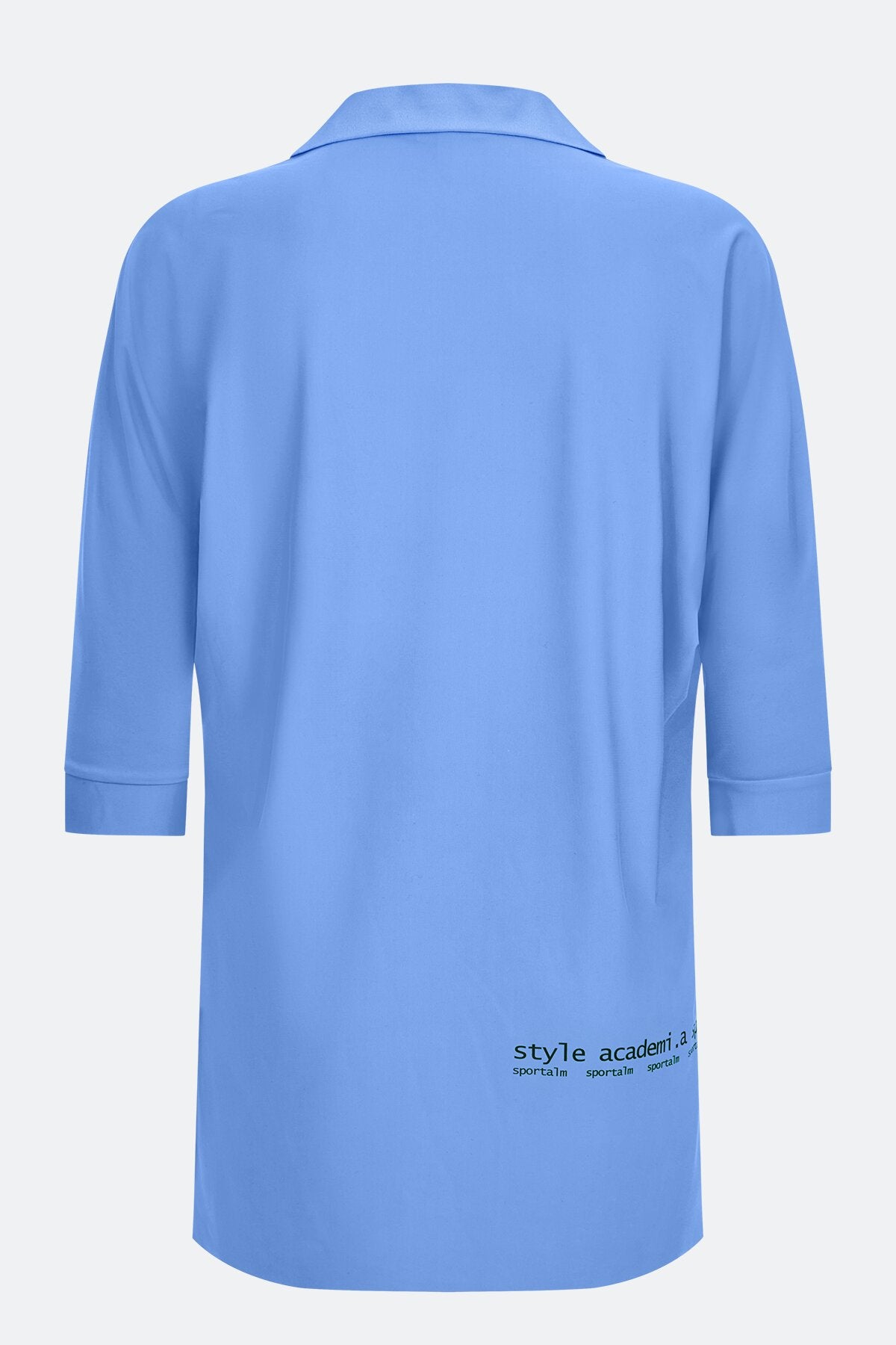 前短后长短袖休闲上衣