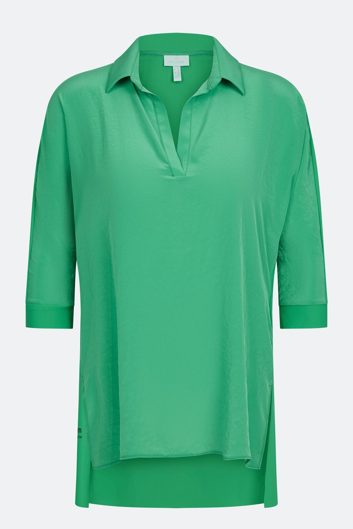 前短后长短袖休闲上衣