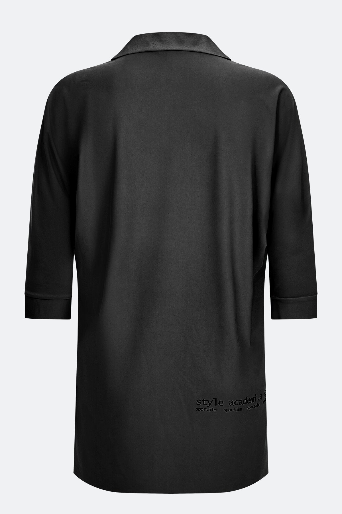 前短后长短袖休闲上衣