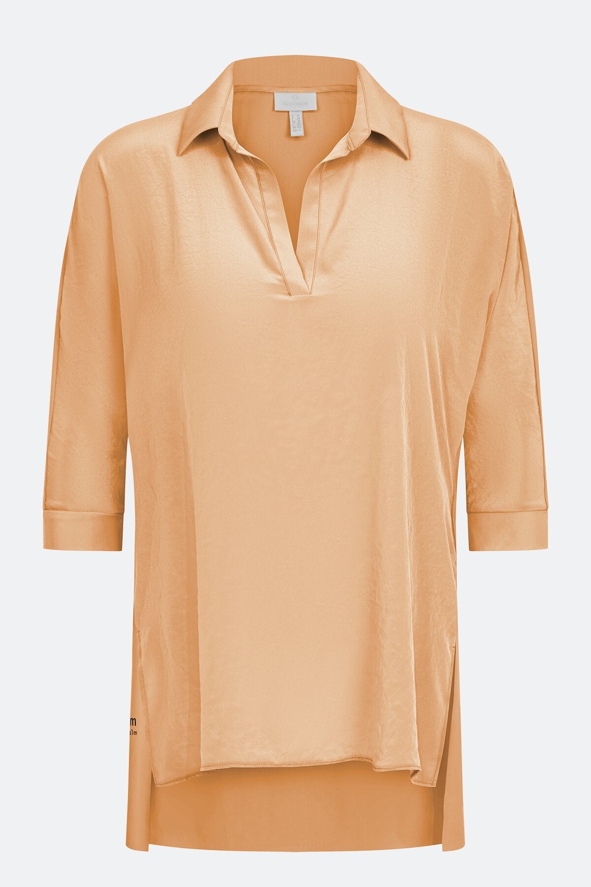 前短后长短袖休闲上衣