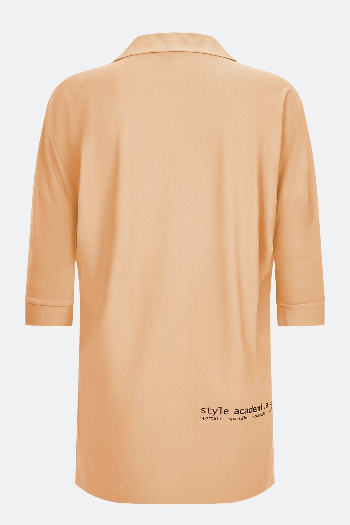 前短后长短袖休闲上衣