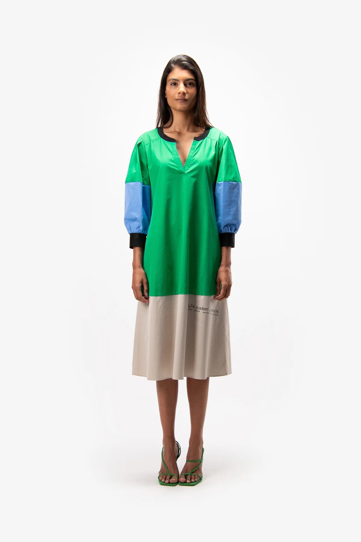 3-Colour Maxi Dress