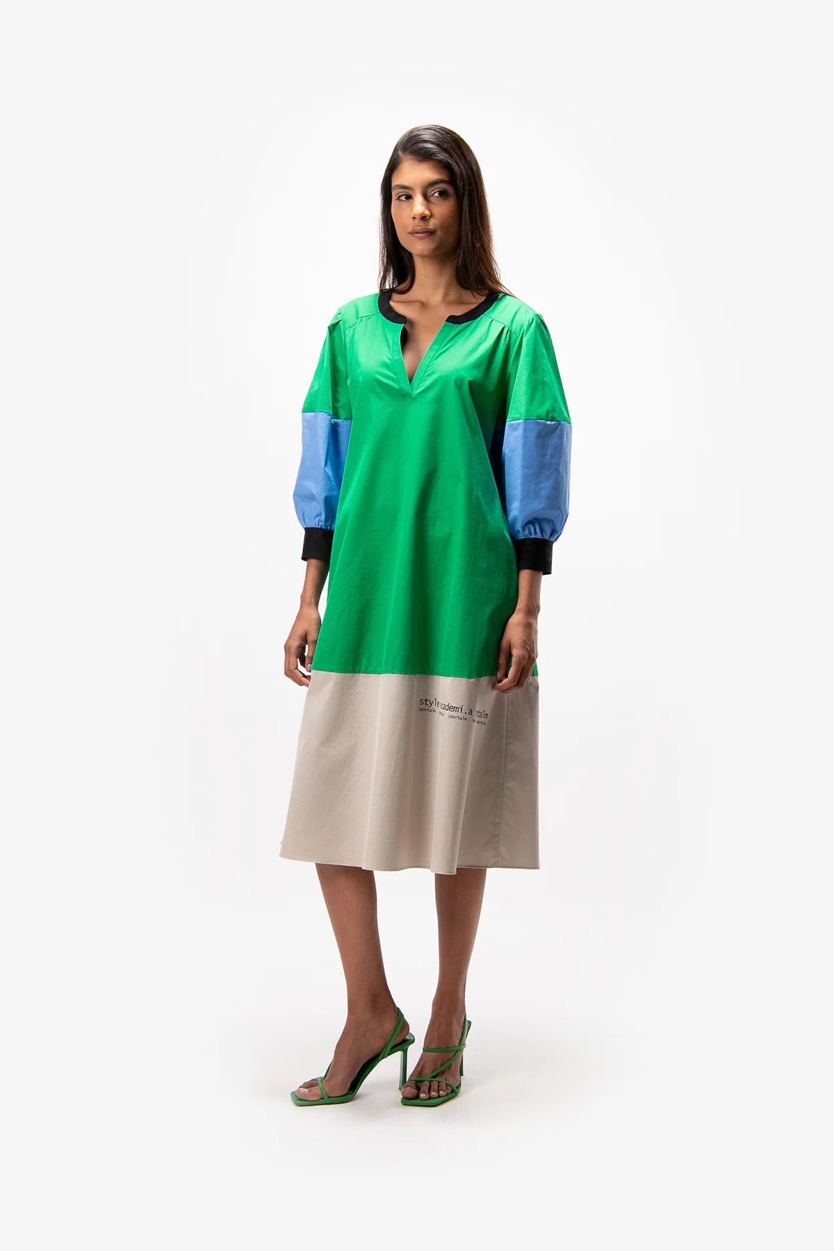 3-Colour Maxi Dress