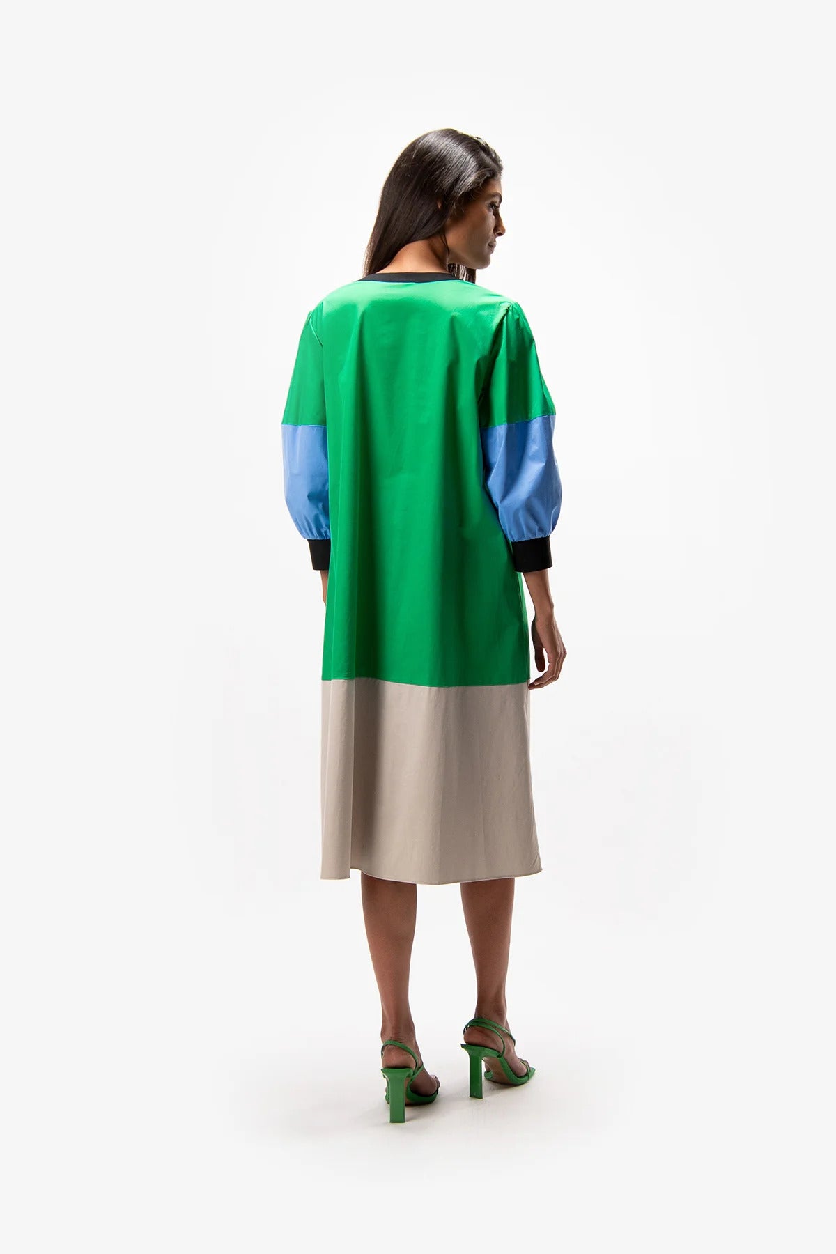 3-Colour Maxi Dress
