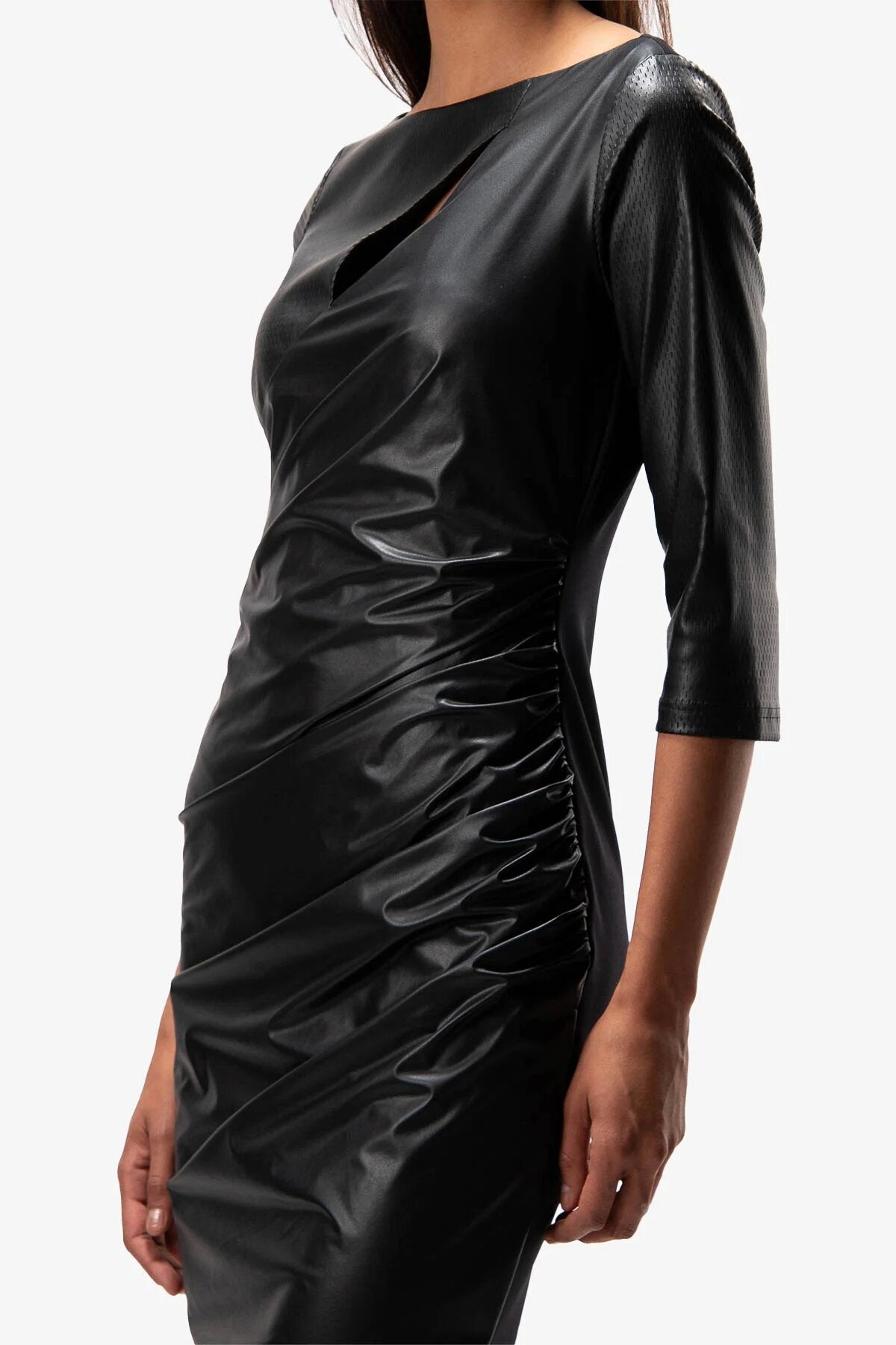 Leather Shift Dress