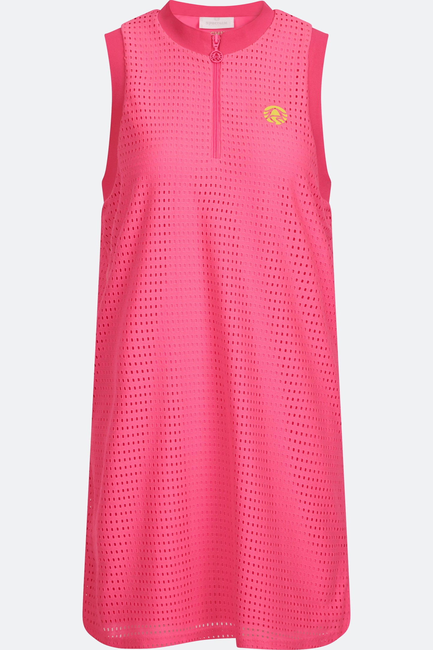 Sleeveless Golf Dress with Stand-Up Collar