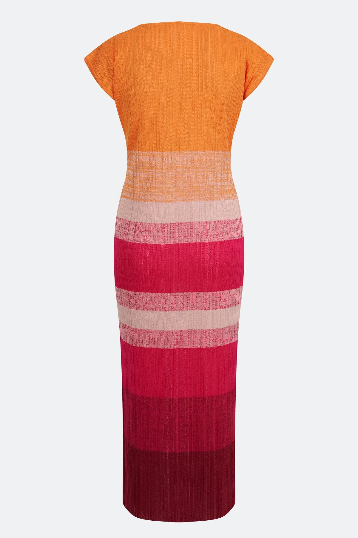 Knitted Dress with Round Neck