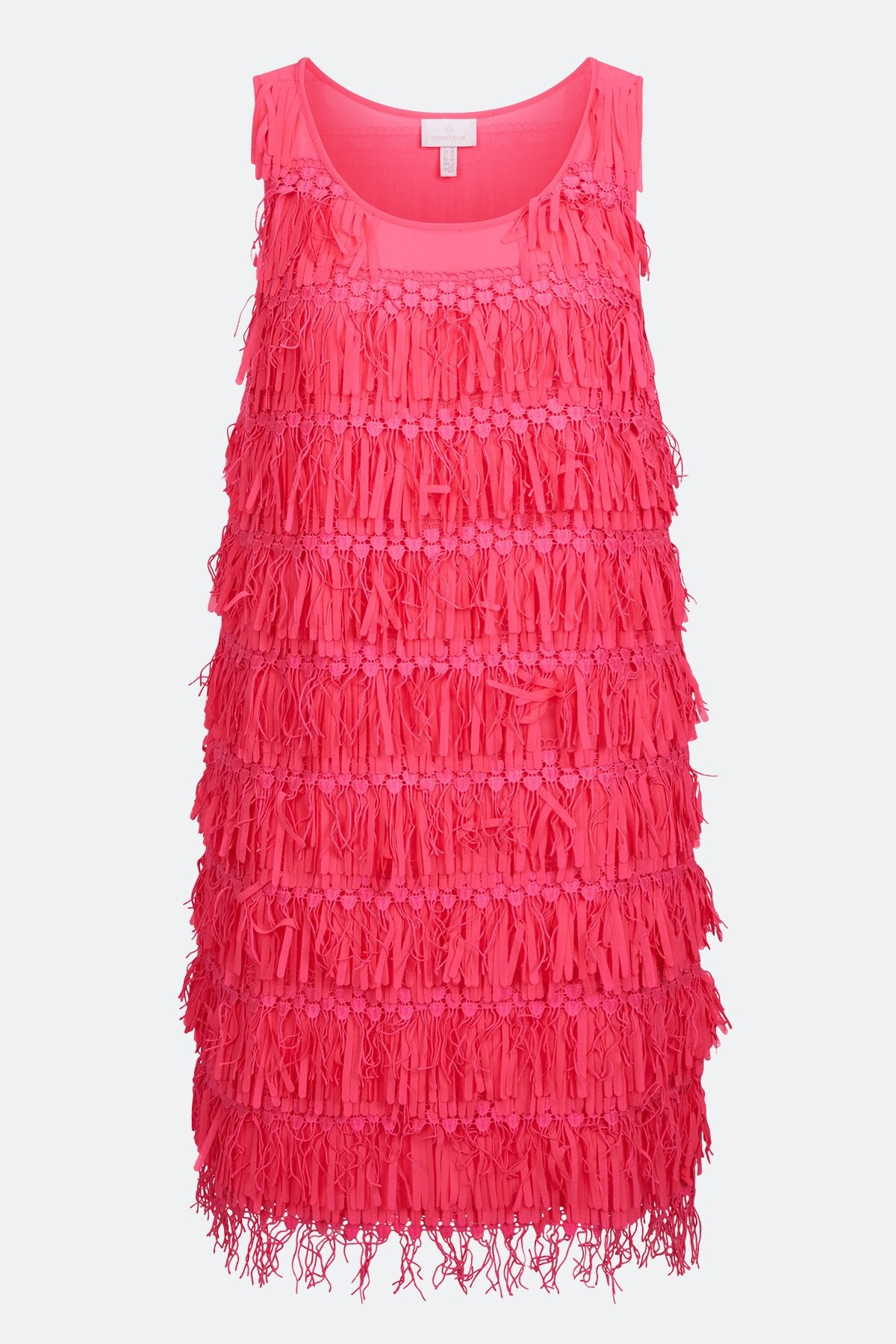 Sleeveless Dress with Round Neckline