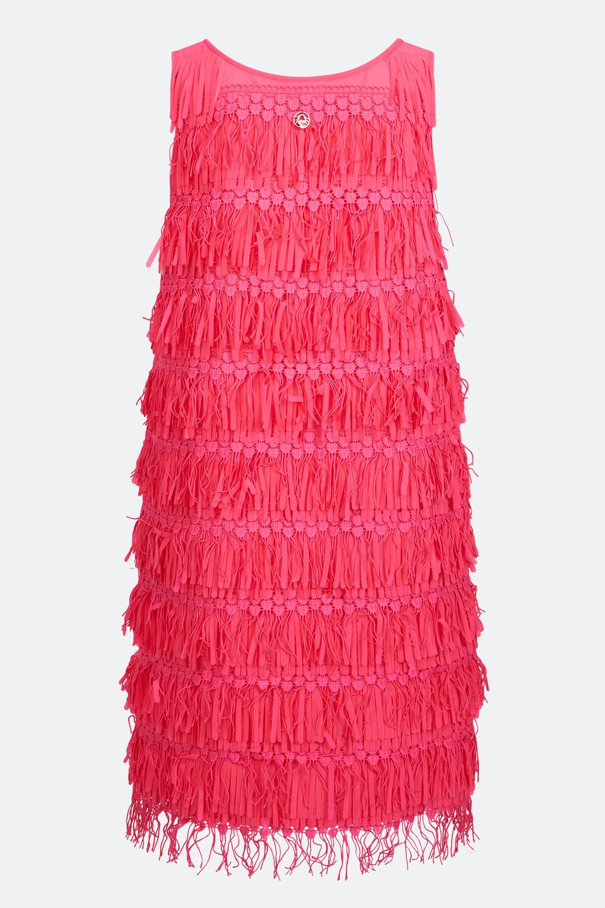 Sleeveless Dress with Round Neckline