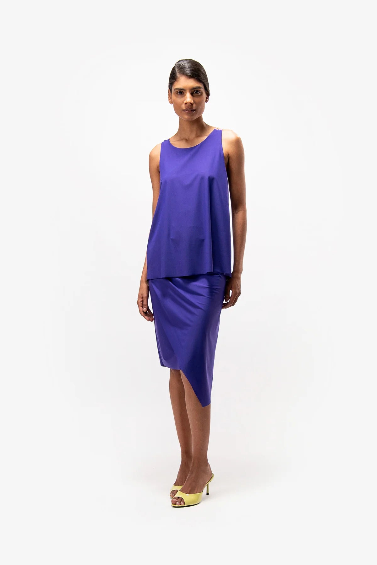 Slip-On Skirt In Wrap-Around Look