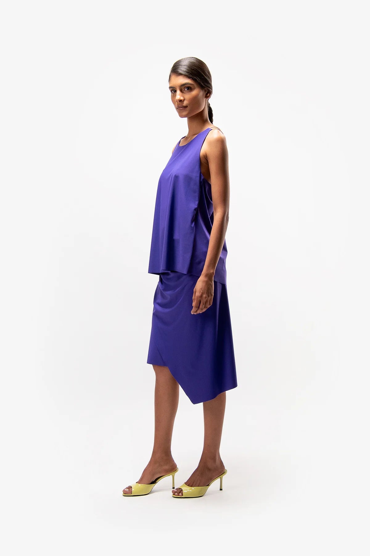 Slip-On Skirt In Wrap-Around Look