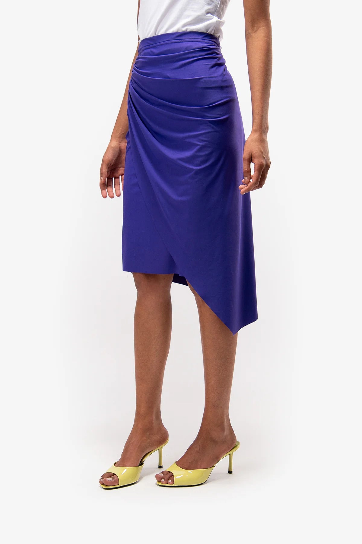 Slip-On Skirt In Wrap-Around Look