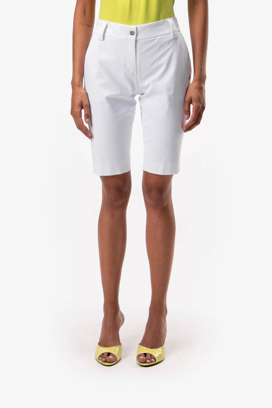 徽标装饰修身短裤