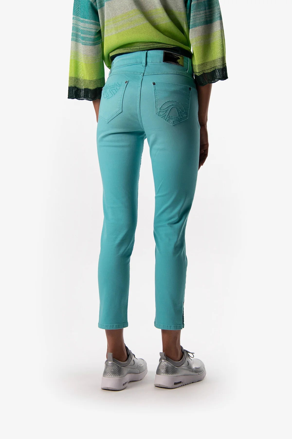 修身牛仔九分褲