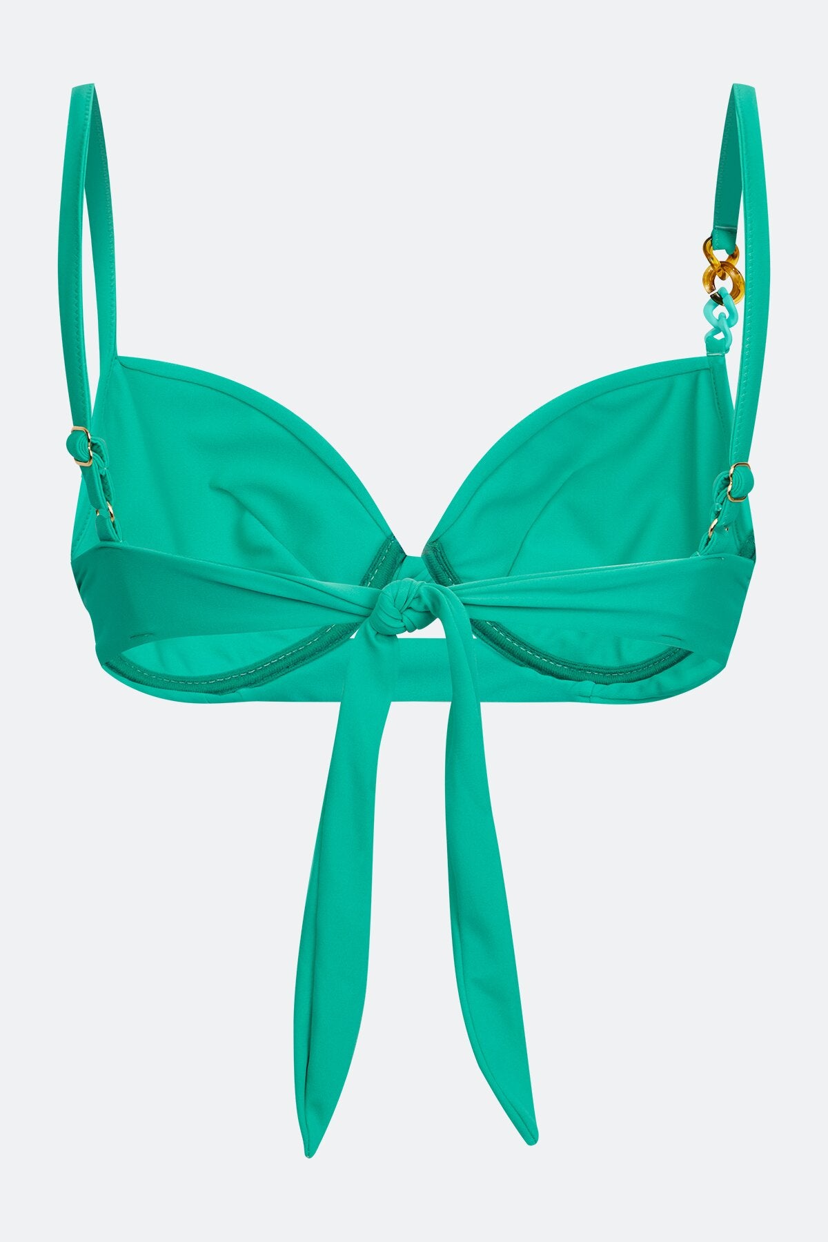 裝飾鏈肩帶C杯比基尼上衣