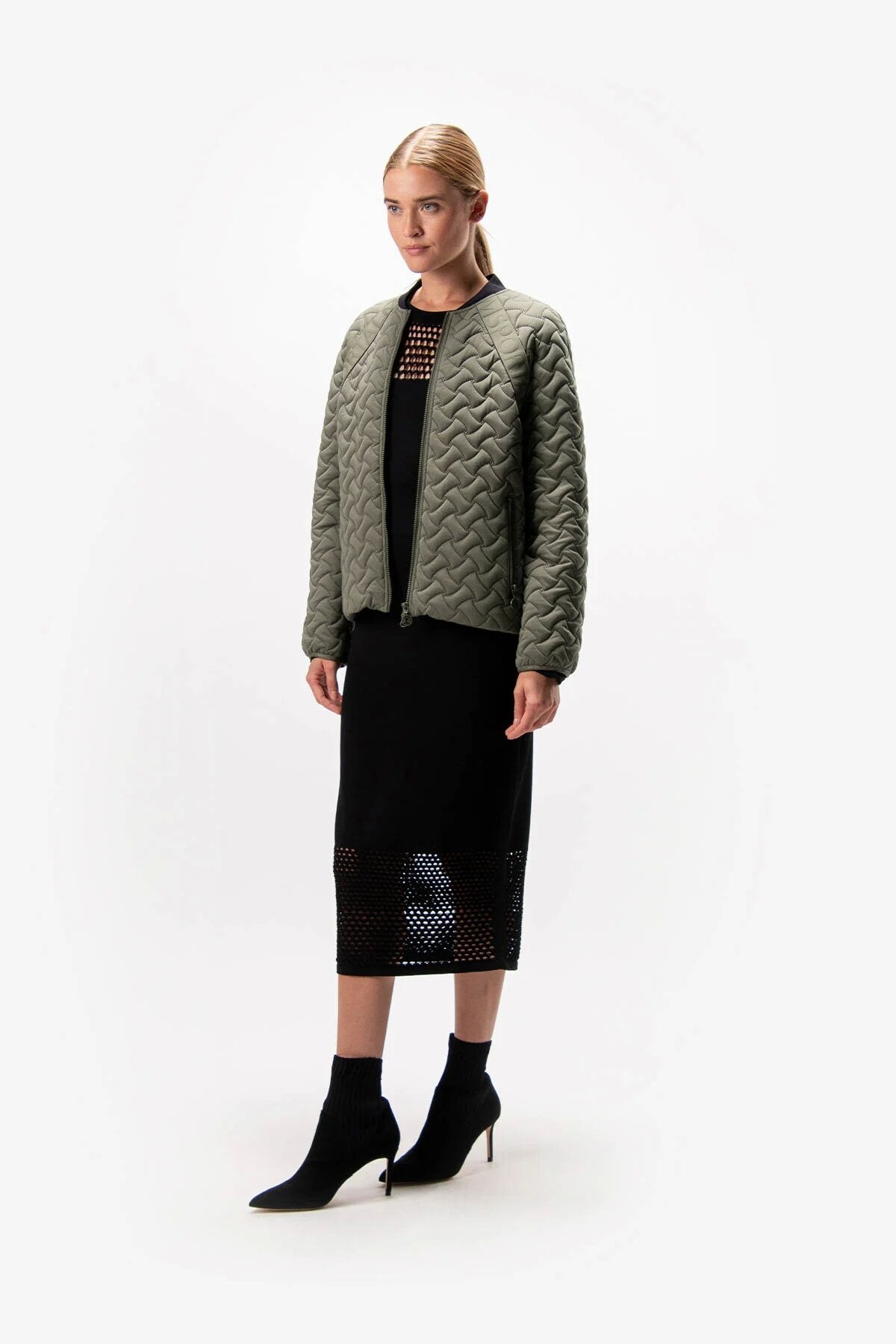 Jacket in Padded Jersey Quality
