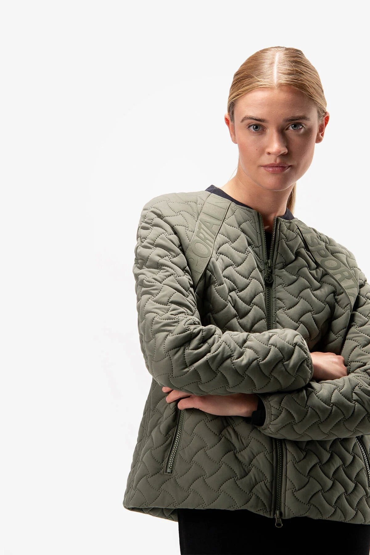 Jacket in Padded Jersey Quality