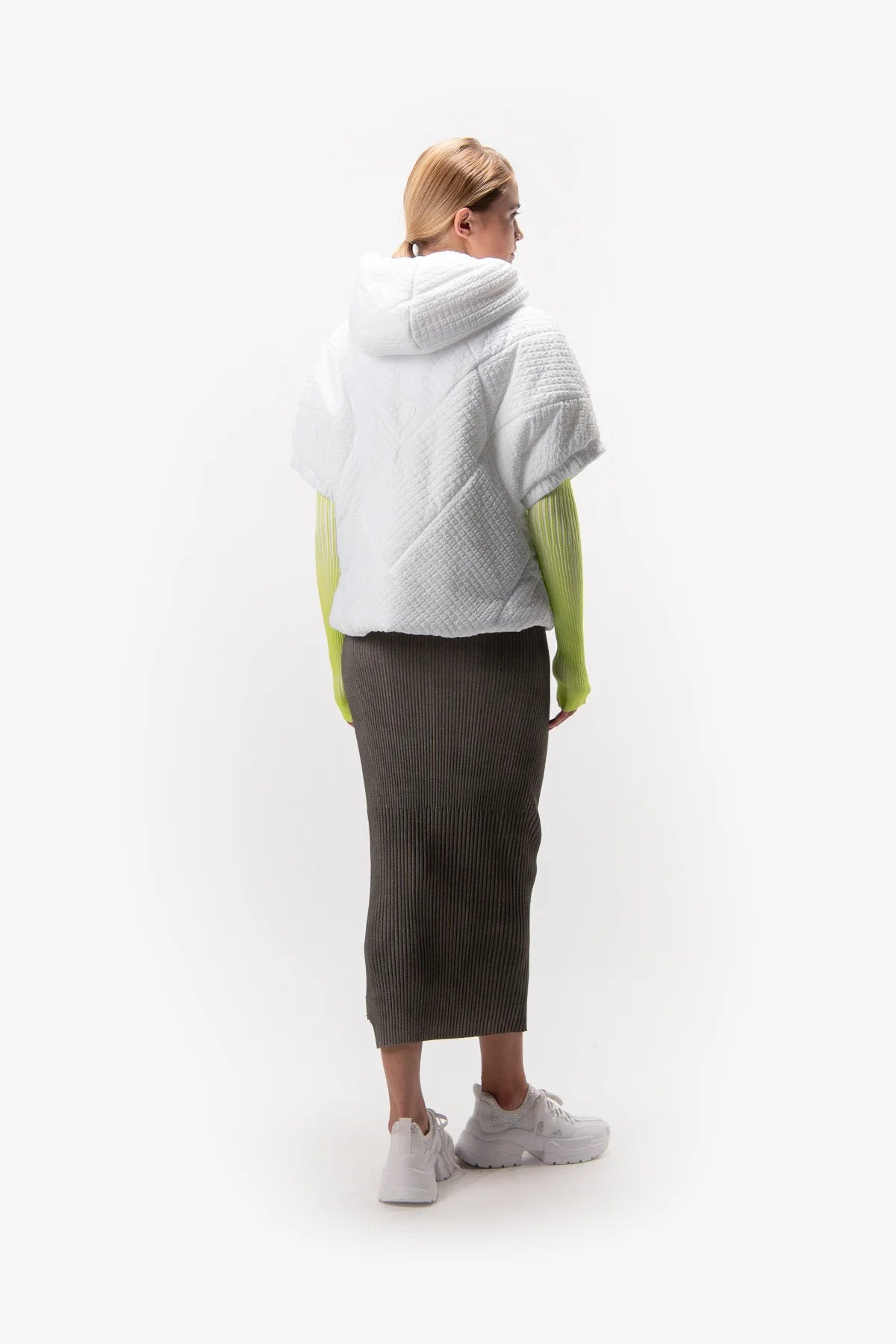 Fashionable Vest Made of Crashed Nylon