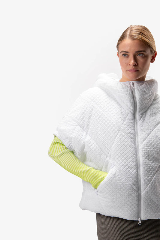 Fashionable Vest Made of Crashed Nylon