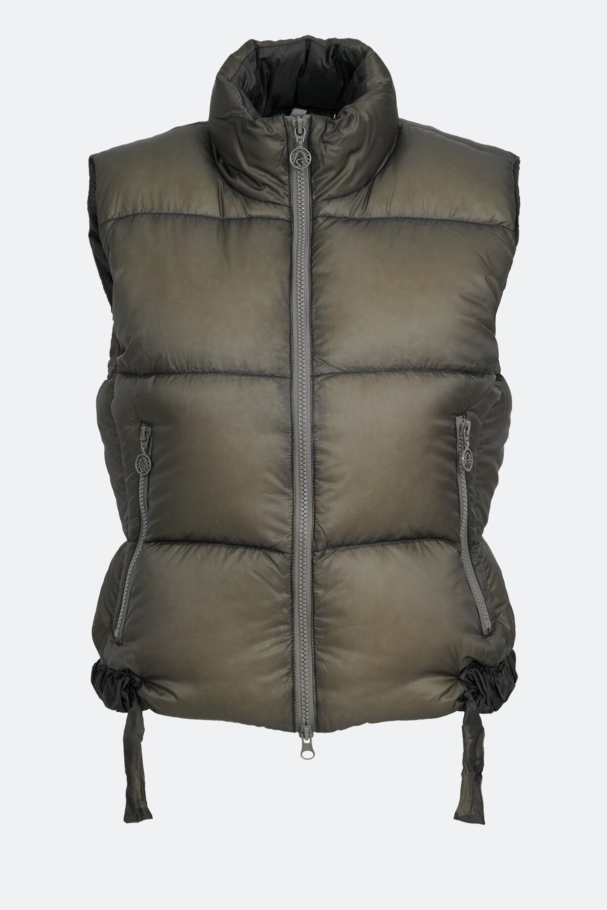 Down Vest with Lacing