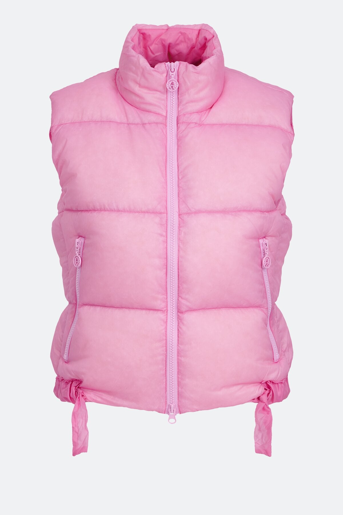 Down Vest with Lacing