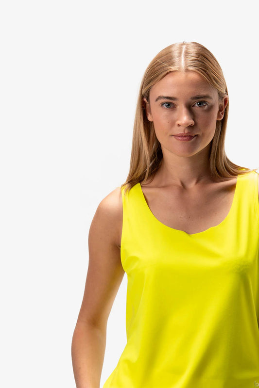 Sleeveless Shirt with Round Neck