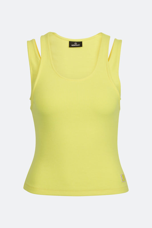 Sleeveless Bib Top