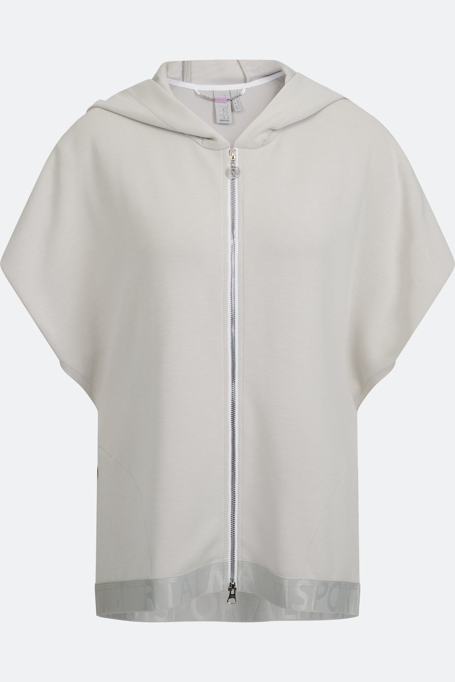 Sleeveless Sweat Jacket with Hood