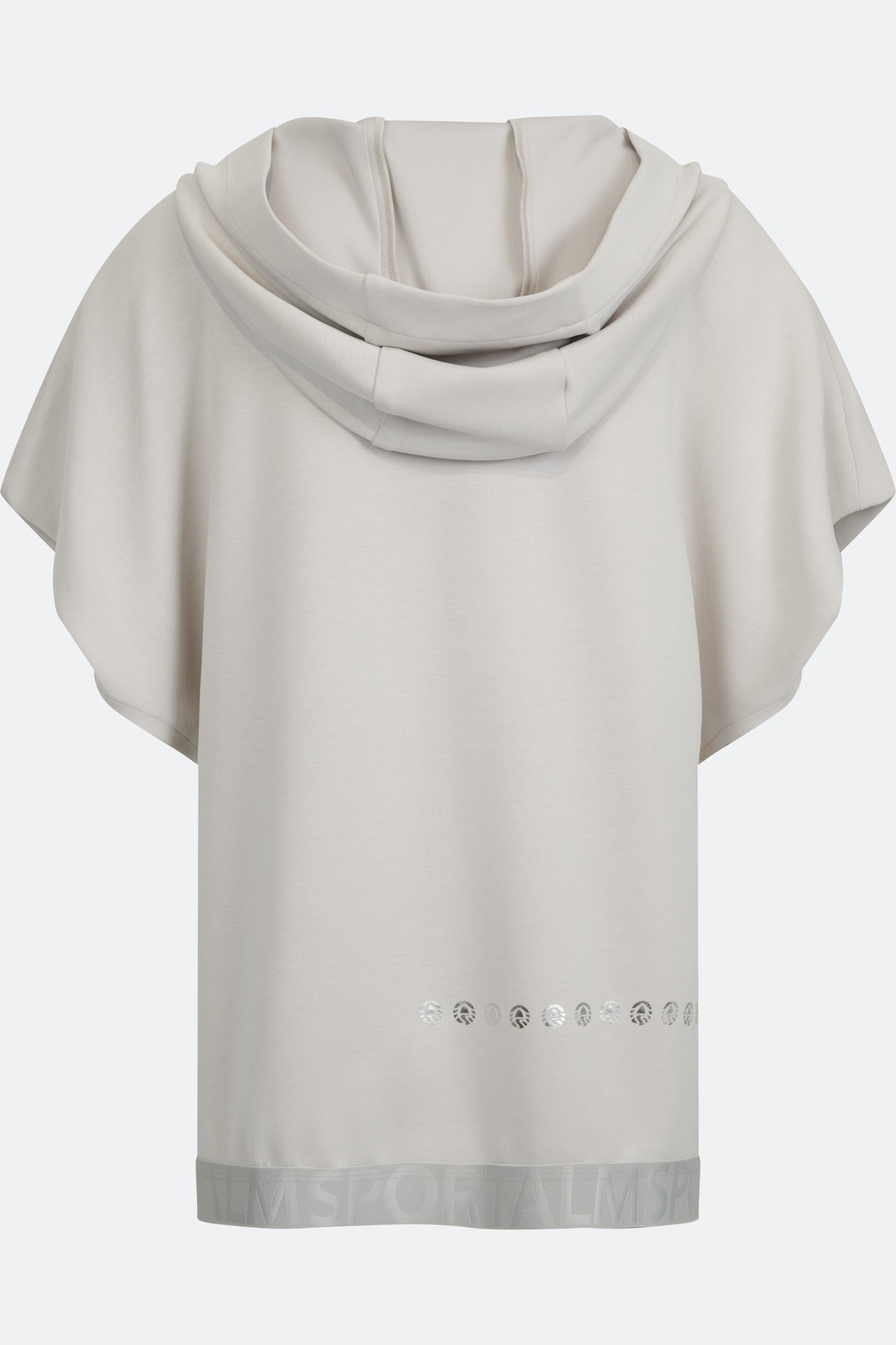 Sleeveless Sweat Jacket with Hood