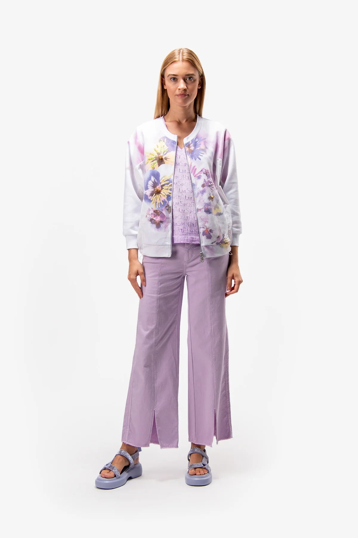 Sweat Jacket with Dropped Shoulder