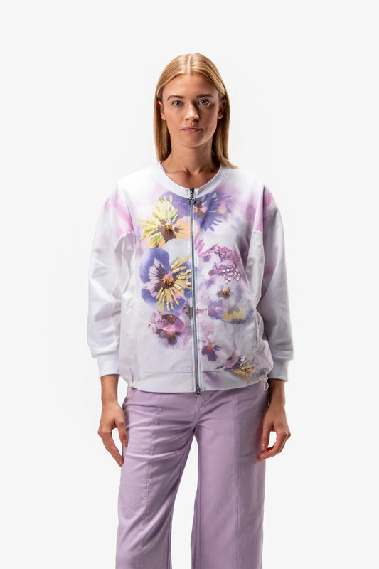 Sweat Jacket with Dropped Shoulder